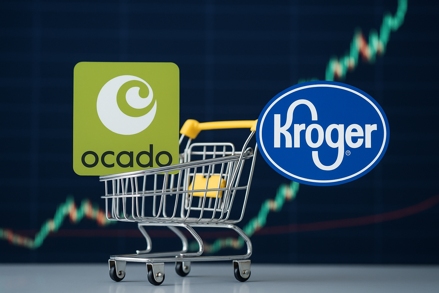 OCADO SHARE PRICE, Kroger, OCDO stock