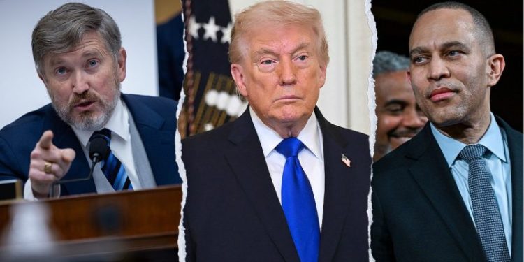 Massie-led push to handcuff Trump on Iran gets Jeffries’ backing